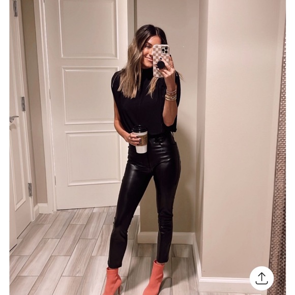 Sam Edelman Pants - Sam Edelman Faux leather Pants Black